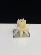 Hand cast beeswax candle
