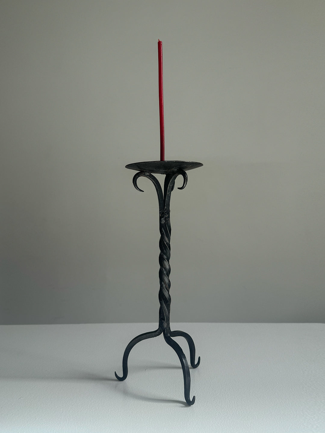 A Pair of Brutalist Candleholders