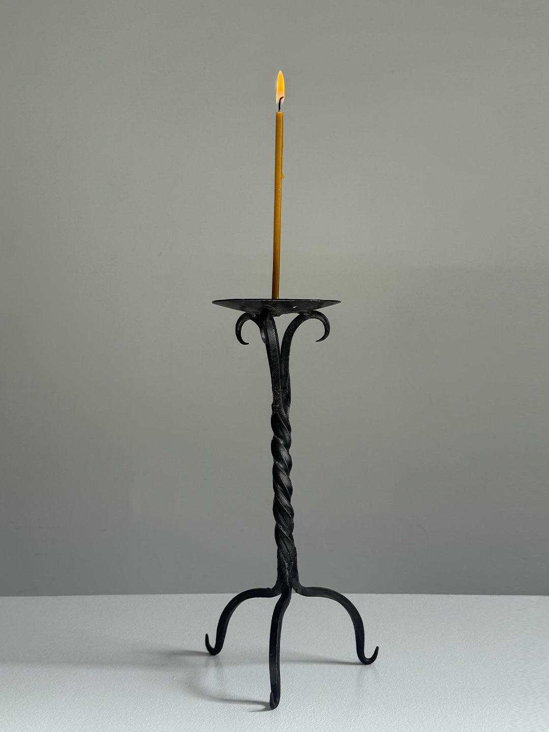 A Pair of Brutalist Candleholders